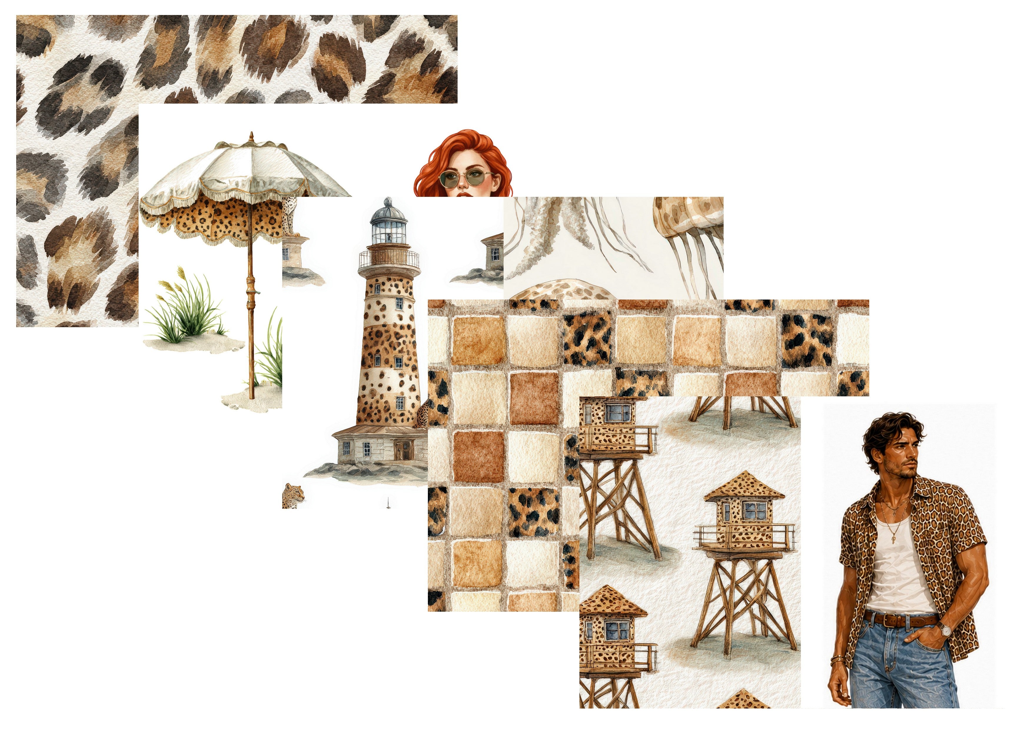 LovedbyGaby papierset Leopard