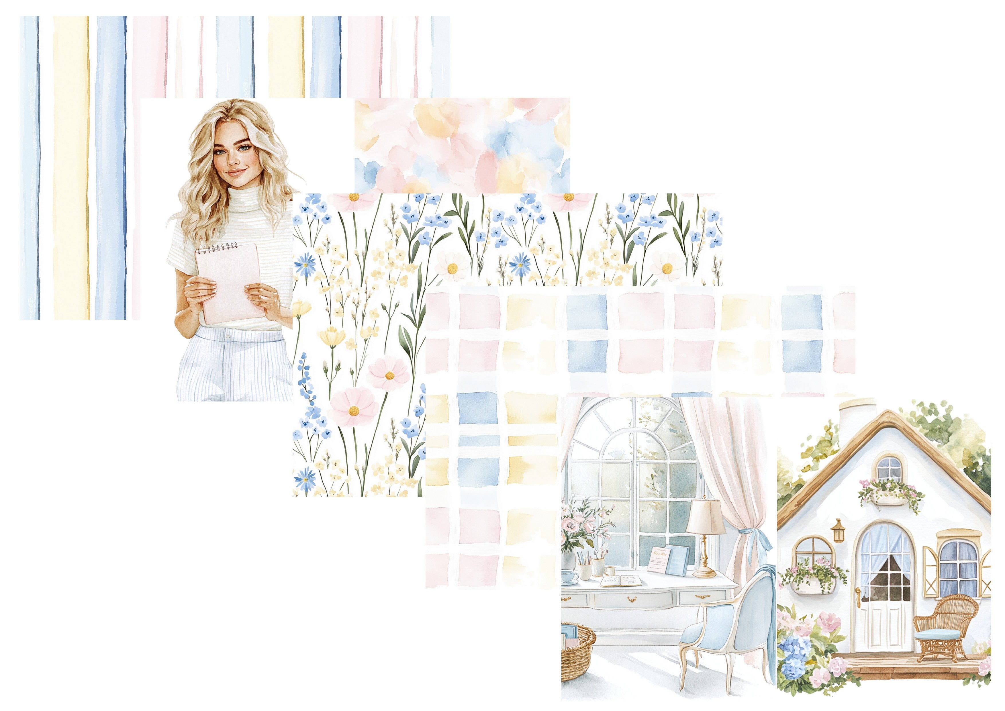 LovedbyGaby A4 papierset Springplanning