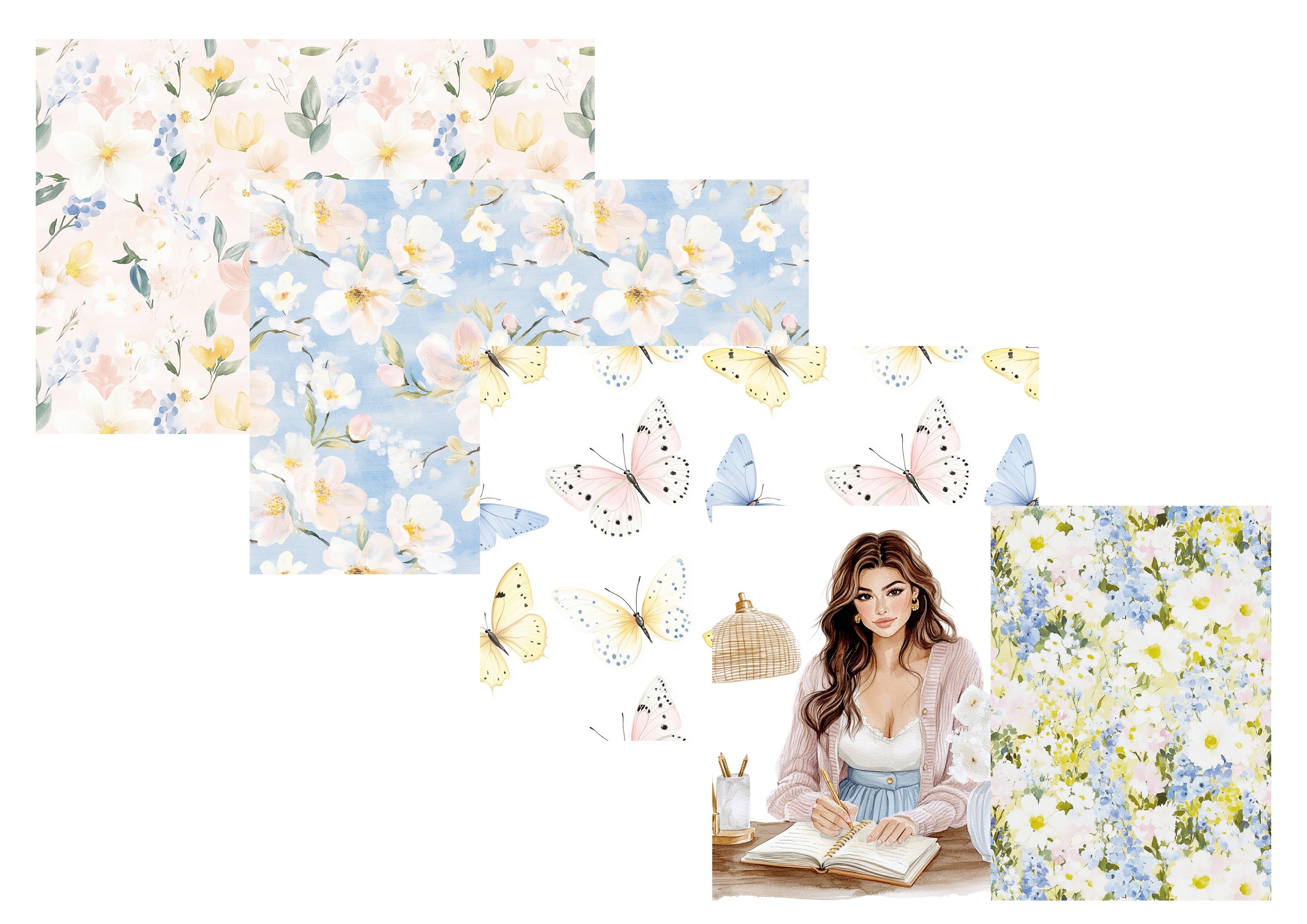 LovedbyGaby A4 papierset Springplanning