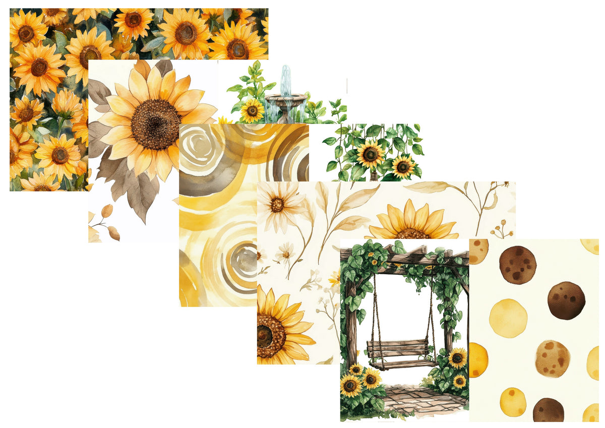 LovedbyGaby journalpapier set Sunflower world