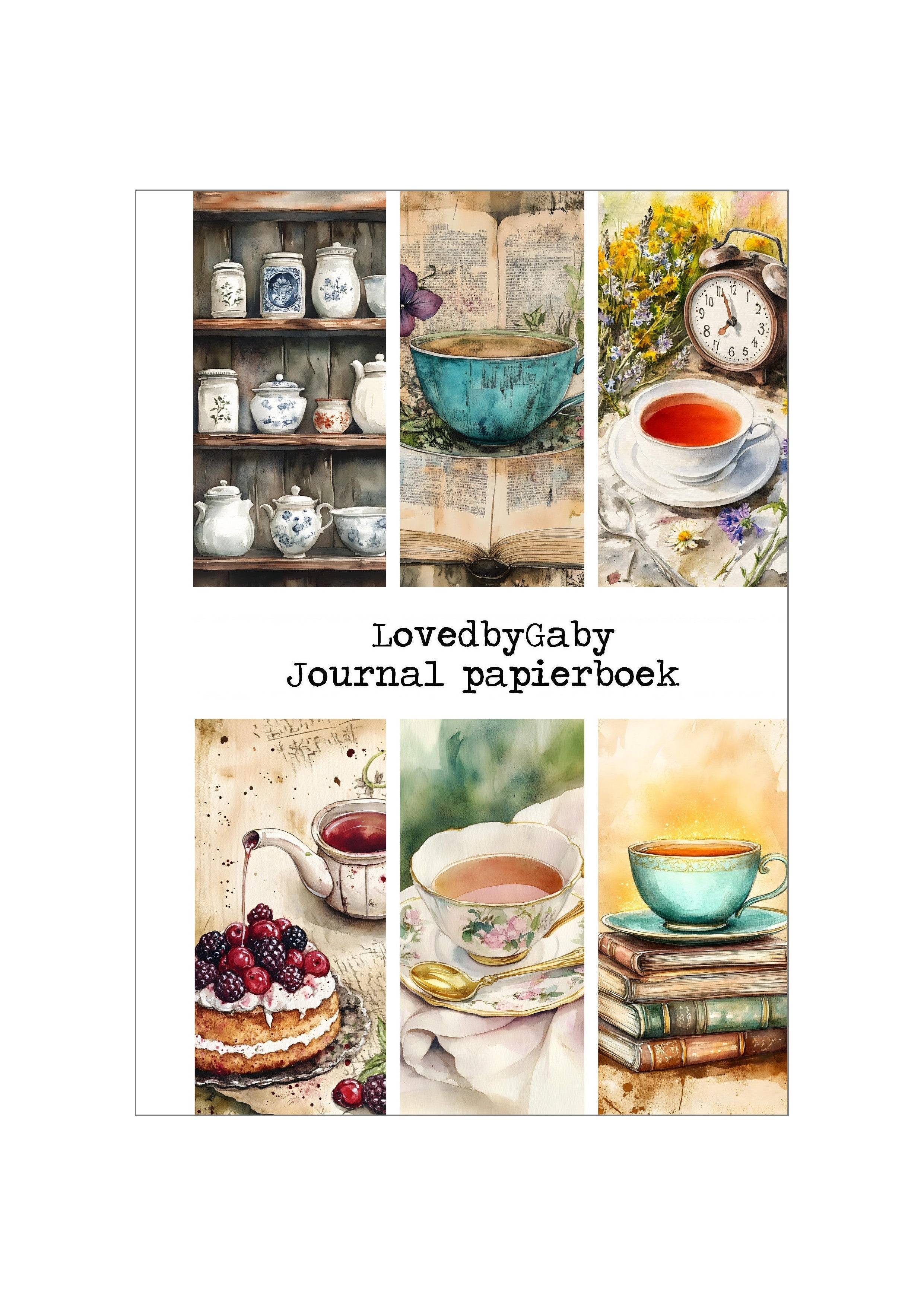 LovedbyGaby A5 en A6 papierboek Thee
