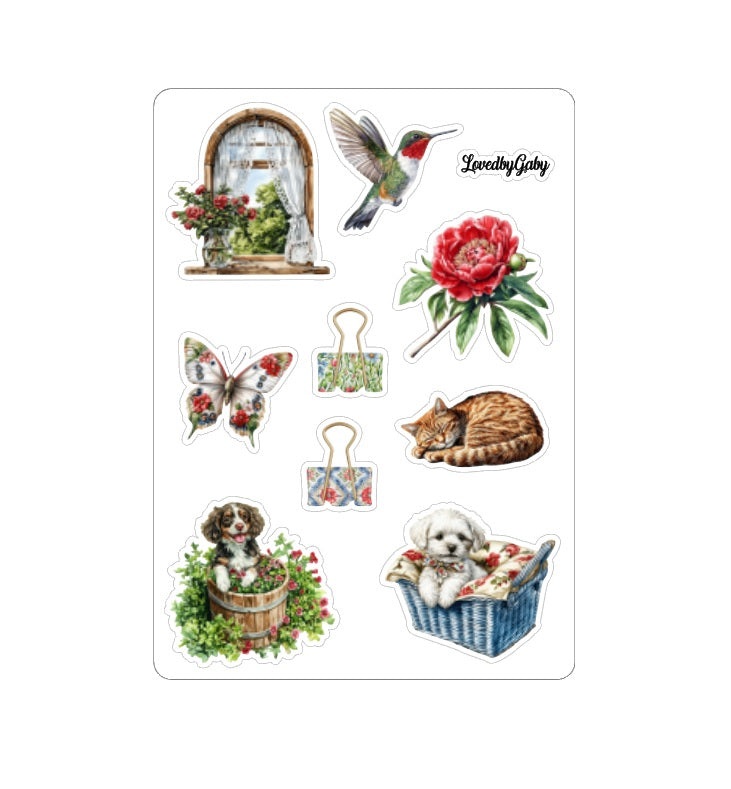 LovedbyGaby autocollants Chuchotements de campagne
