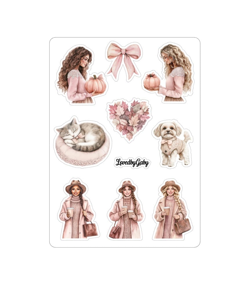 LovedbyGaby stickers Blush Autumn