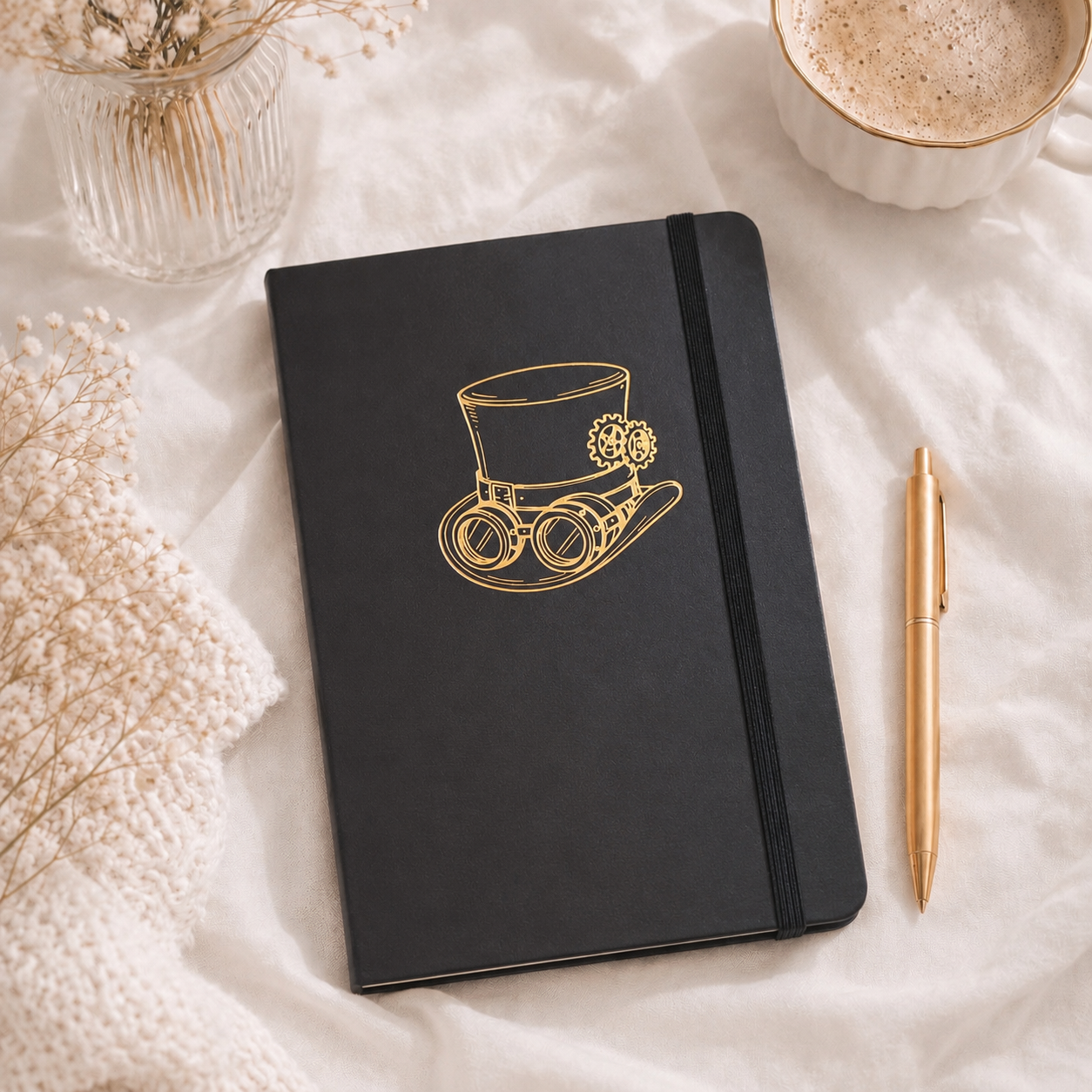 LovedbyGaby A5 bulletjournal Steampunk hat