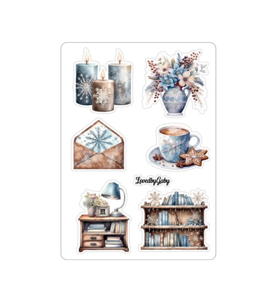 LovedbyGaby stickers Winter Bookworm