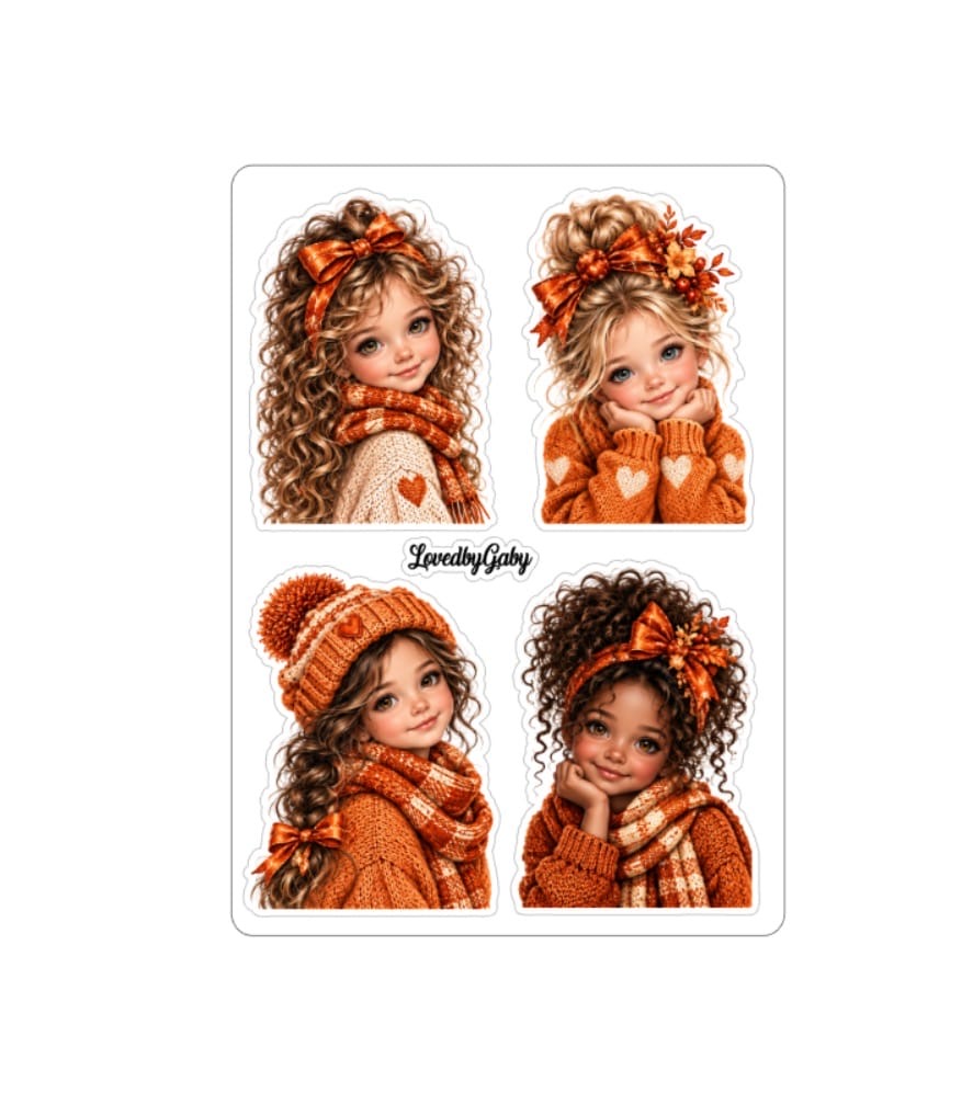 LovedbyGaby stickers Kiddies Oranje
