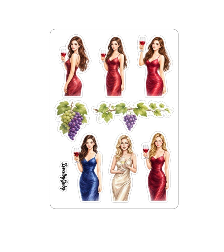 LovedbyGaby stickers Wijn