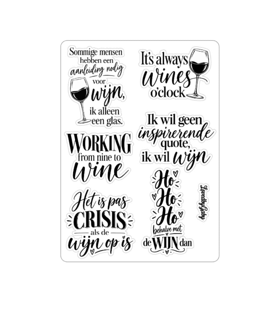 LovedbyGaby stickers Wijn