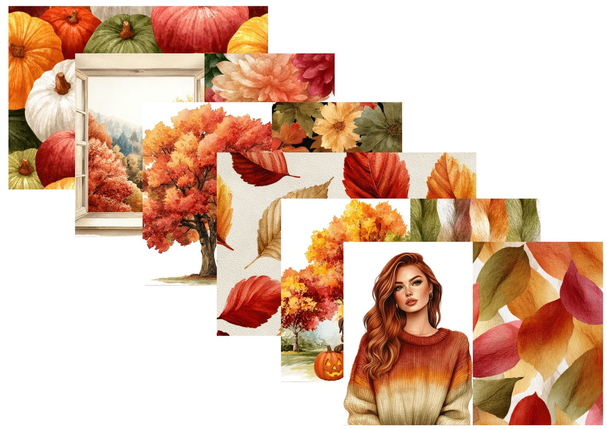LovedbyGaby journalpapier set Falling For Autumn