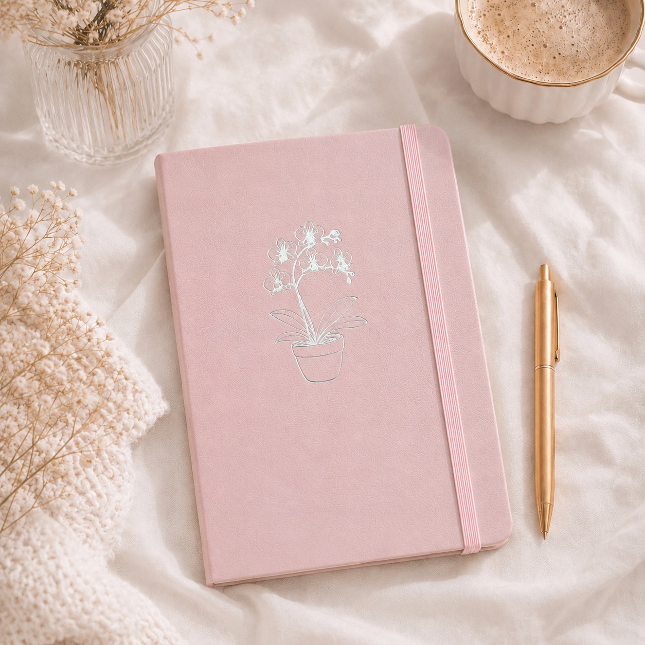 LovedbyGaby A5 bulletjournal Orchidee