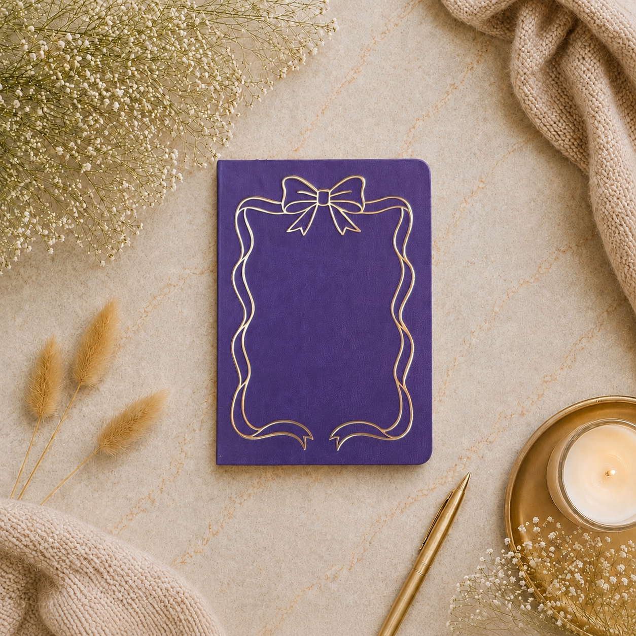 LovedbyGaby A6 bulletjournal Purple Bow