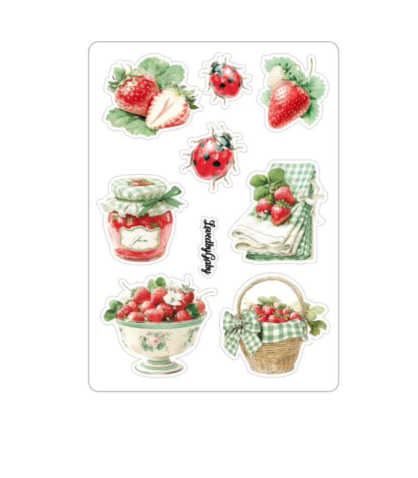 LovedbyGaby stickers Aardbeien