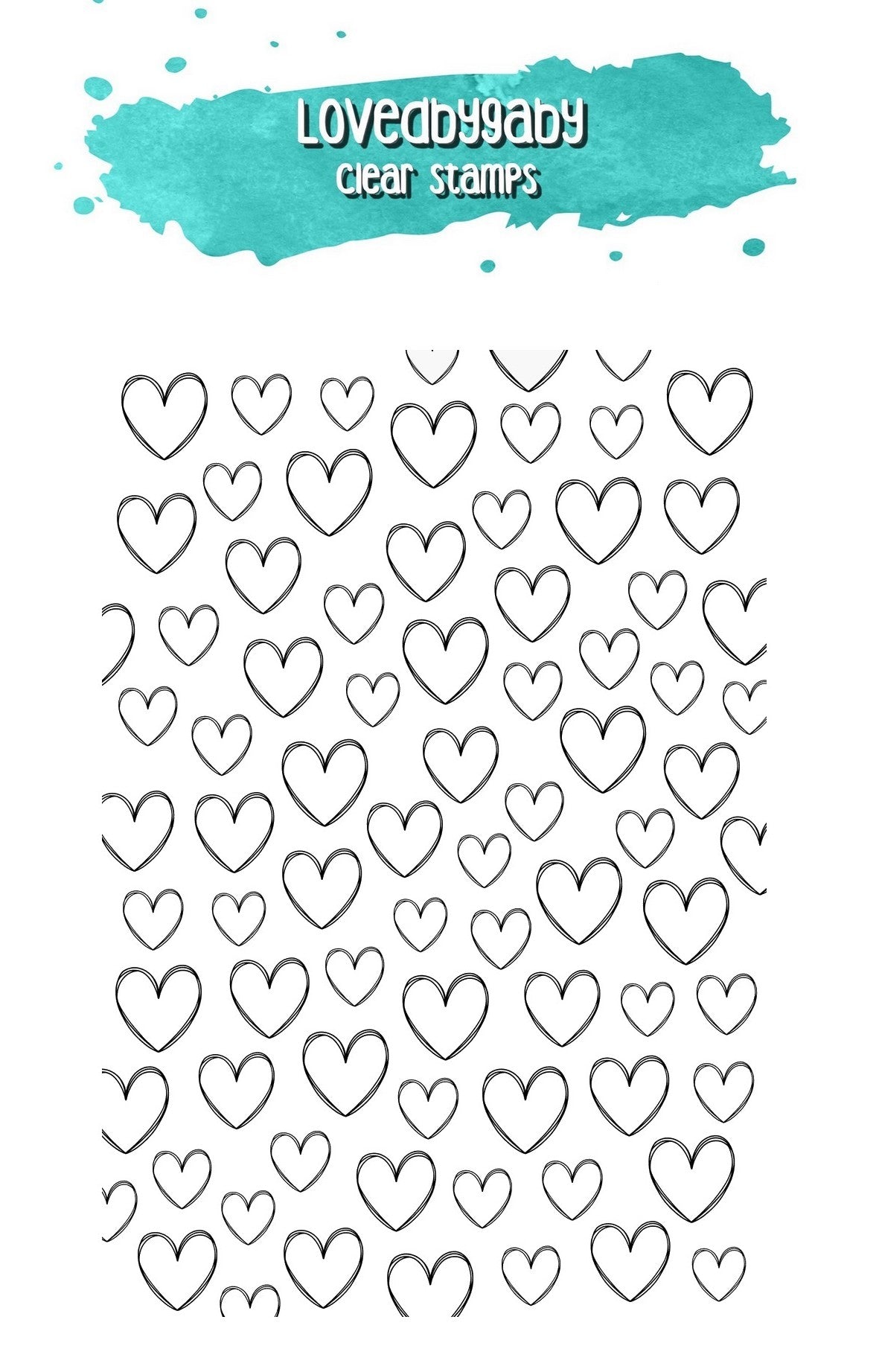 LovedbyGaby clearstamps hearts