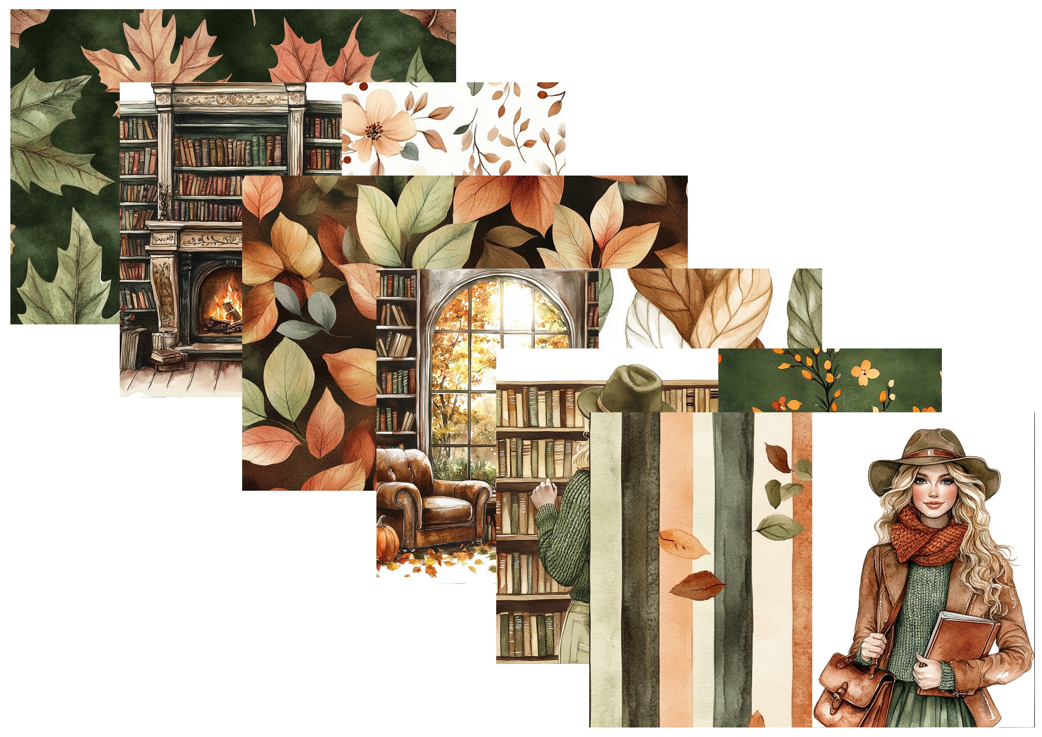 LovedbyGaby papierset Autumn books