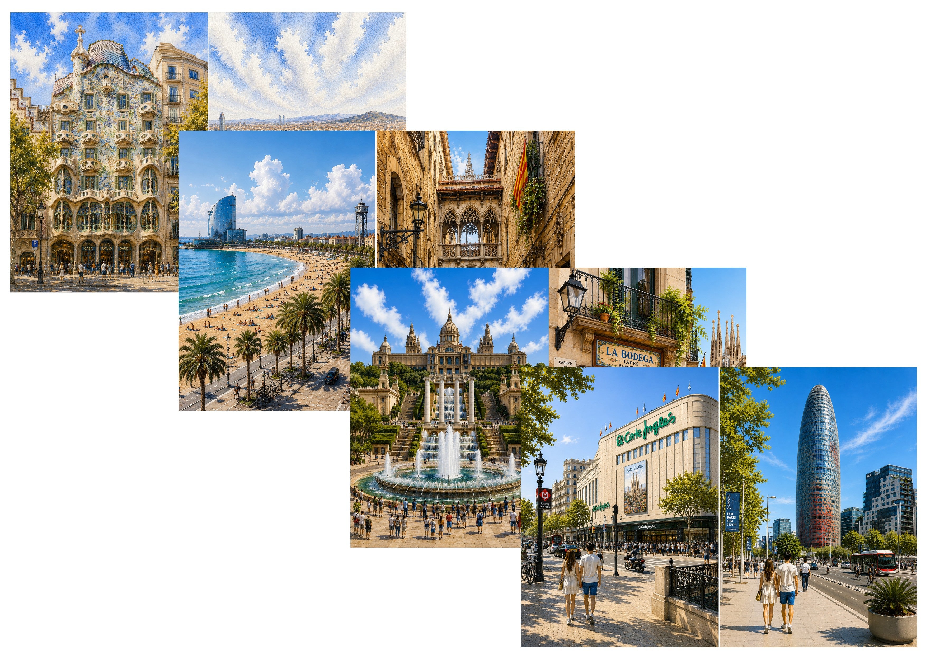 LovedbyGaby A4 journalpapier set Barcelona