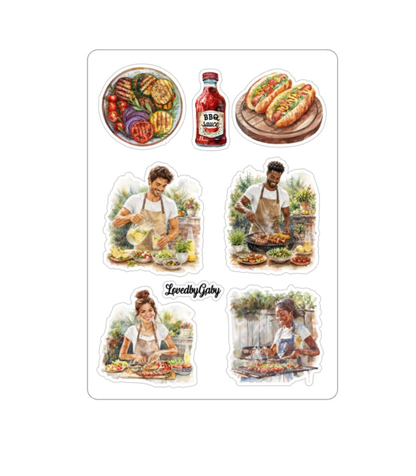 LovedbyGaby stickers barbecue