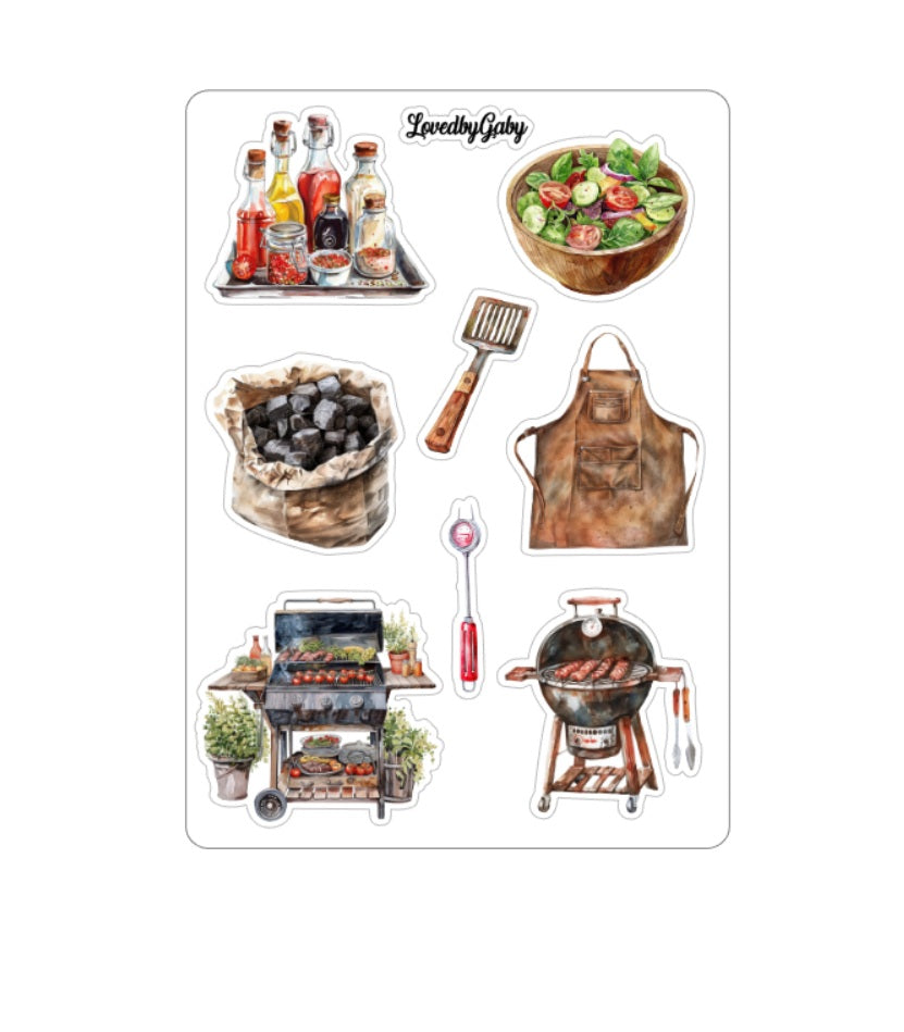 LovedbyGaby stickers barbecue