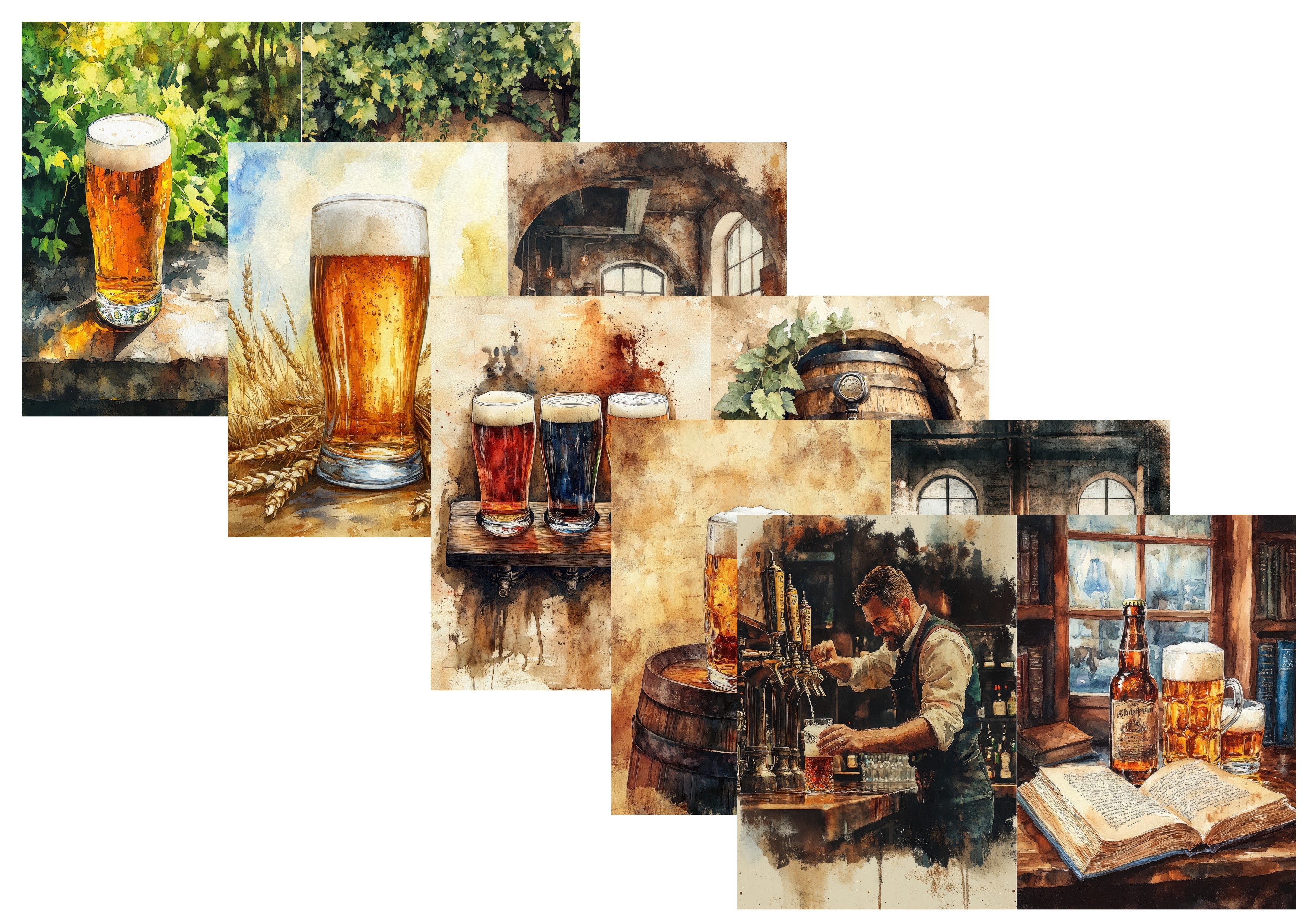 LovedbyGaby A4 journalpapier set Bier