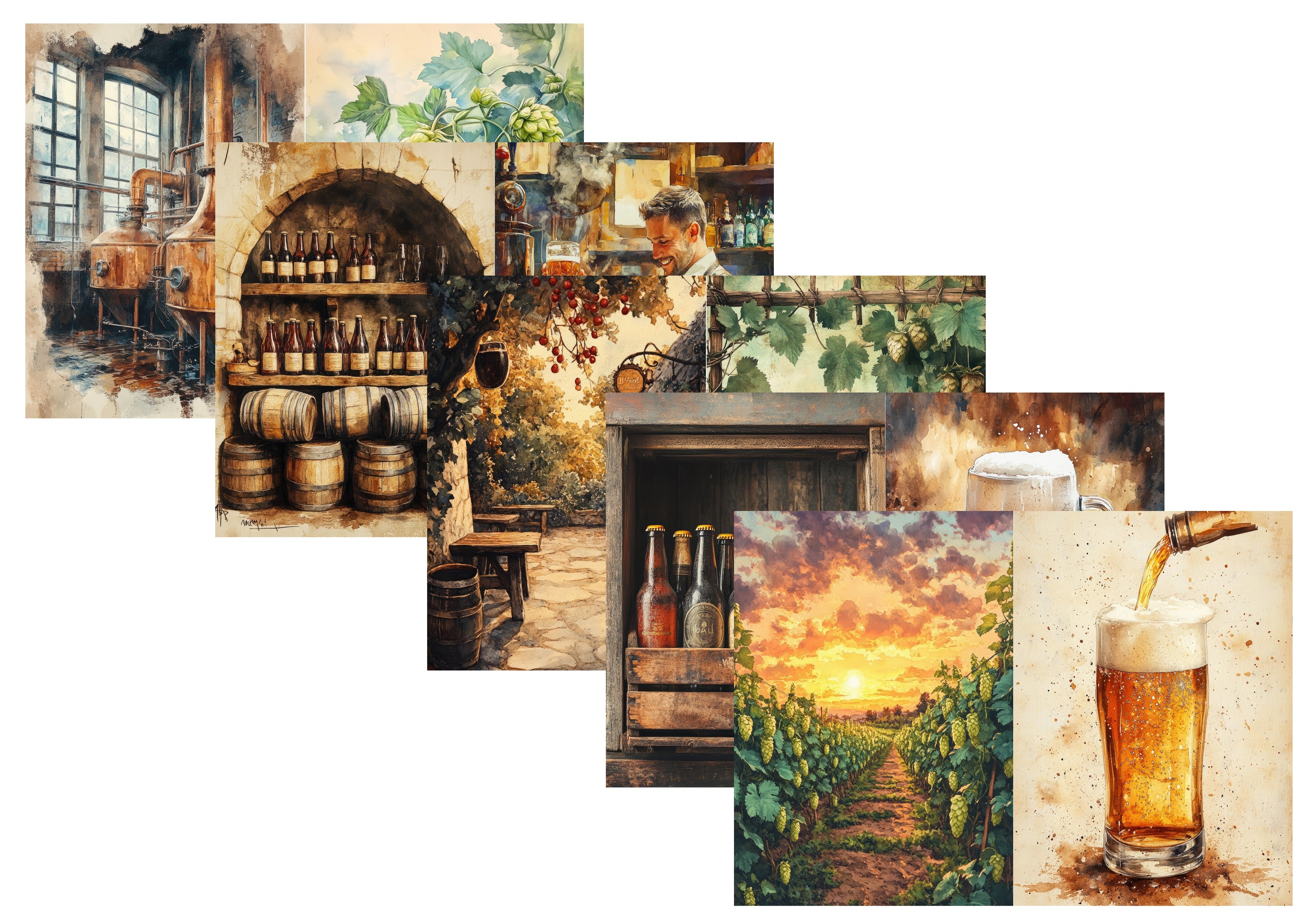 LovedbyGaby A4 journalpapier set Bier