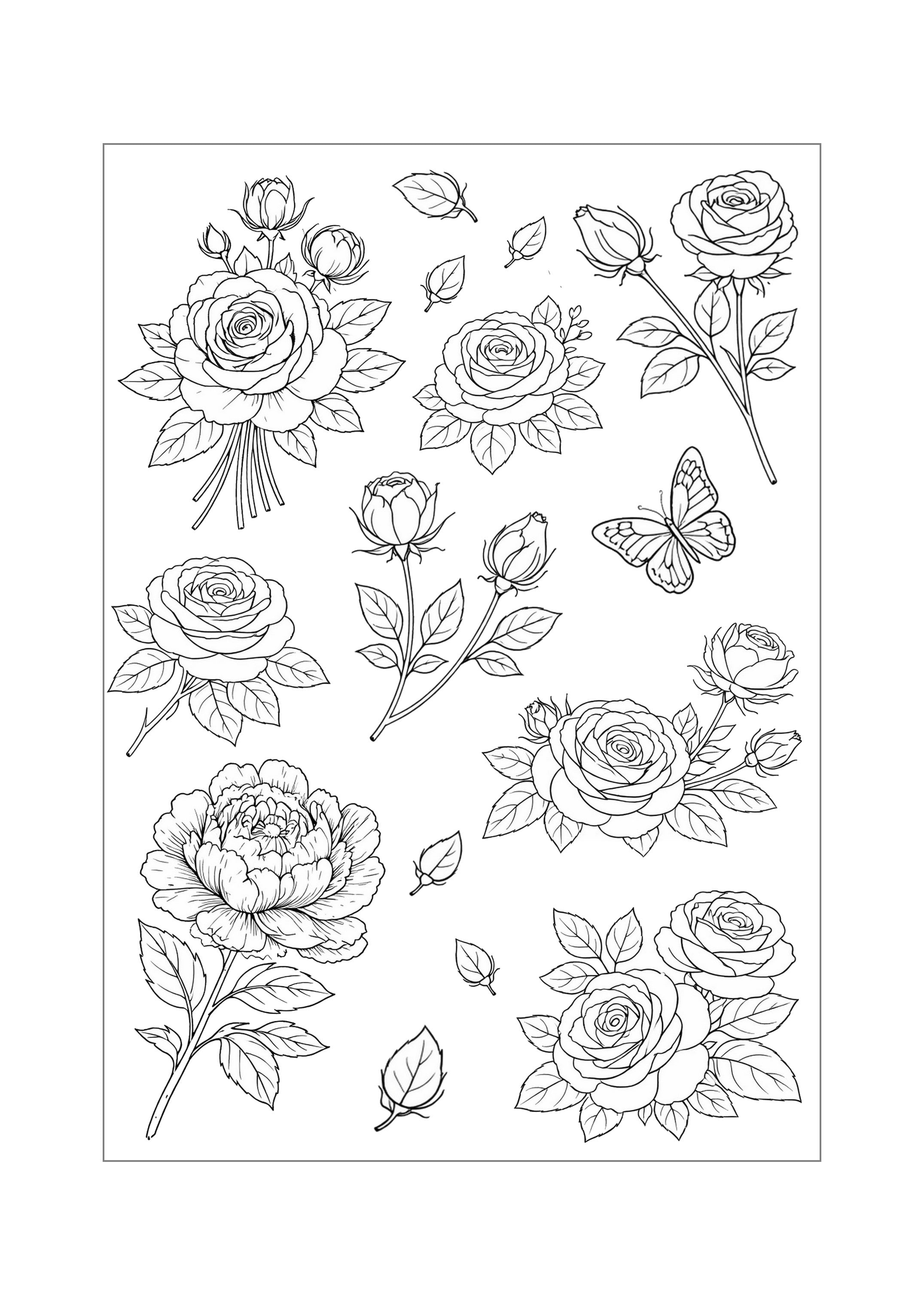 LovedbyGaby A5 rub-ons labels, scheuren en bloemen