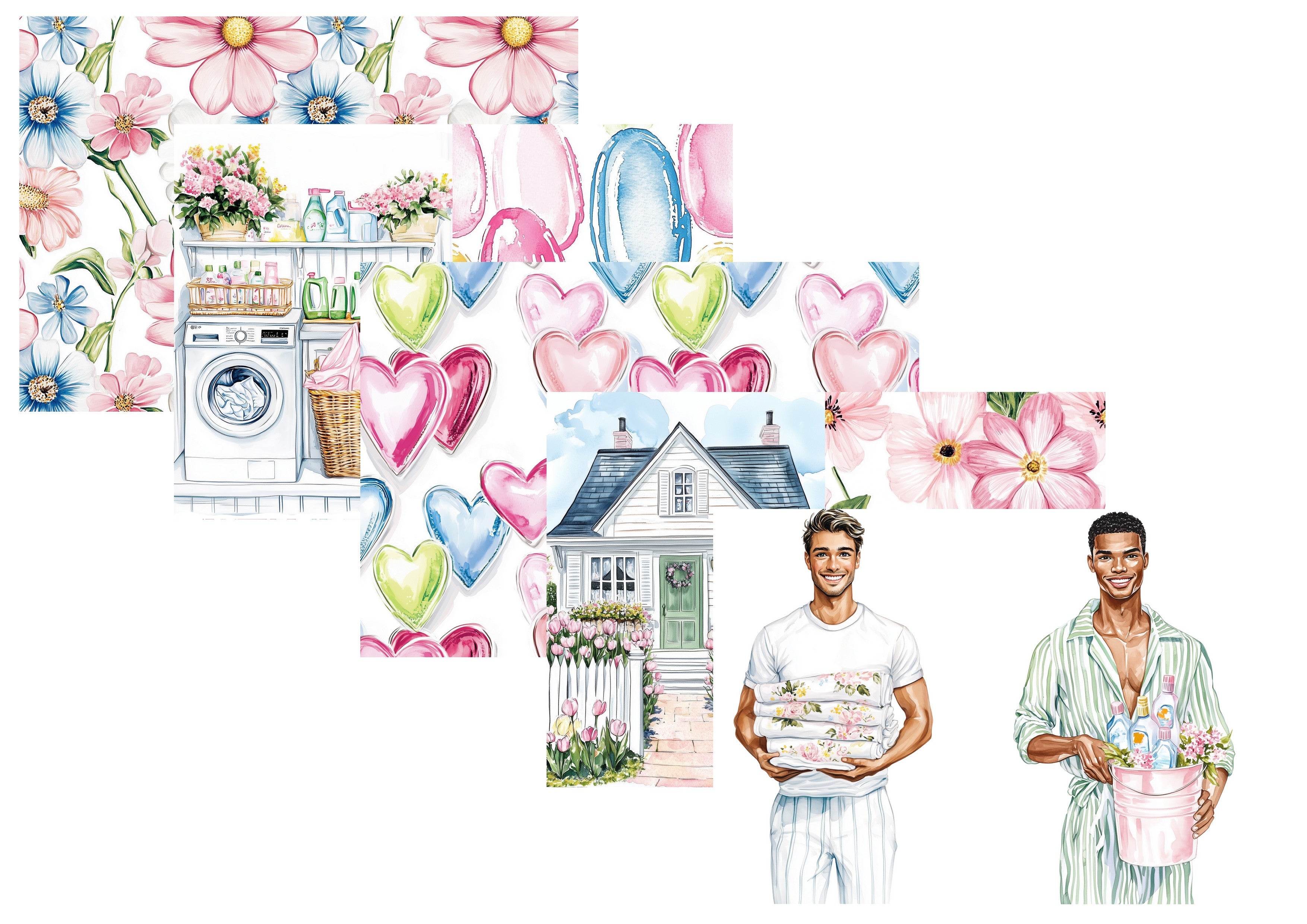 LovedbyGaby A4 journalpapier set Blooming home