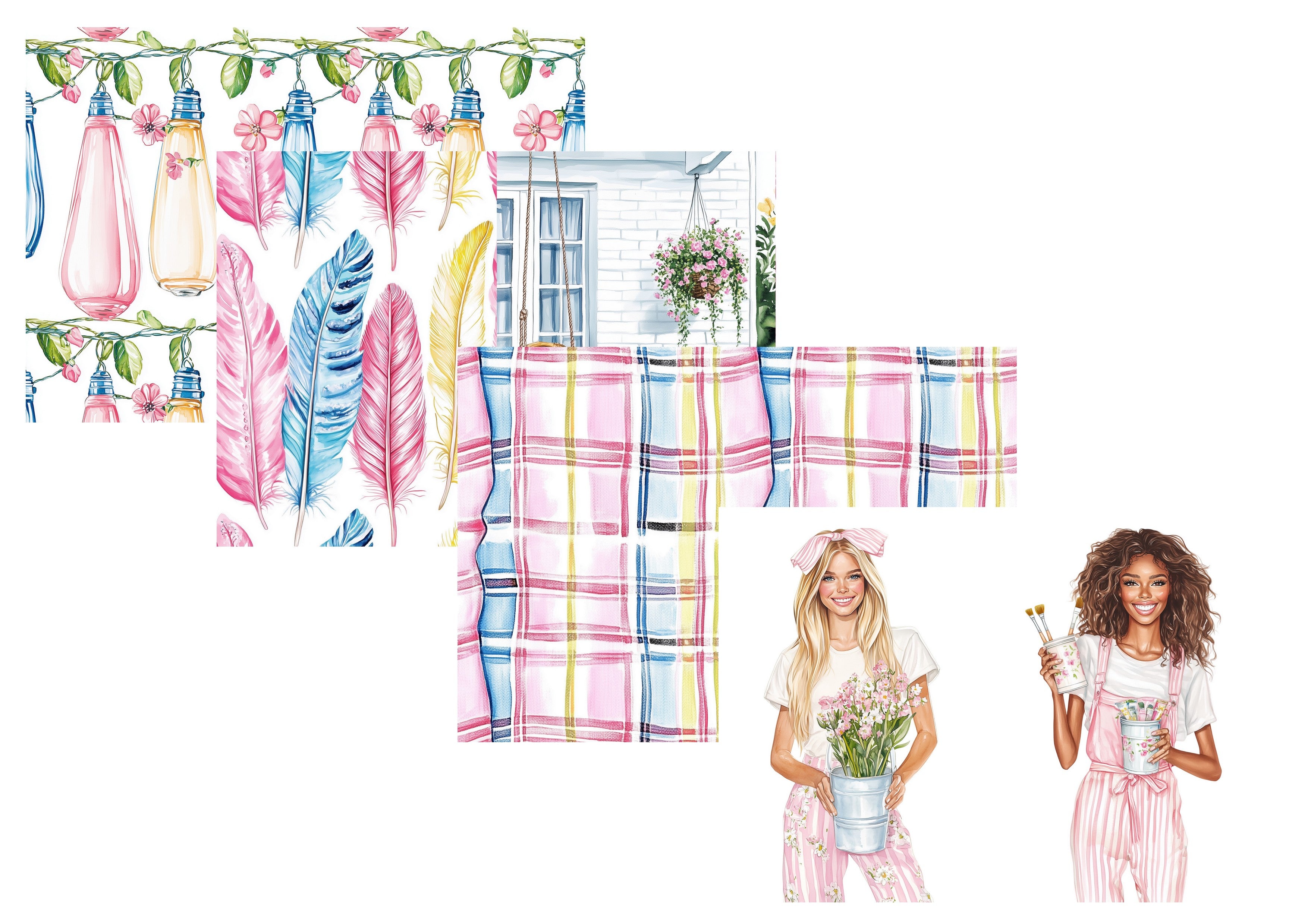 LovedbyGaby A4 journalpapier set Blooming home