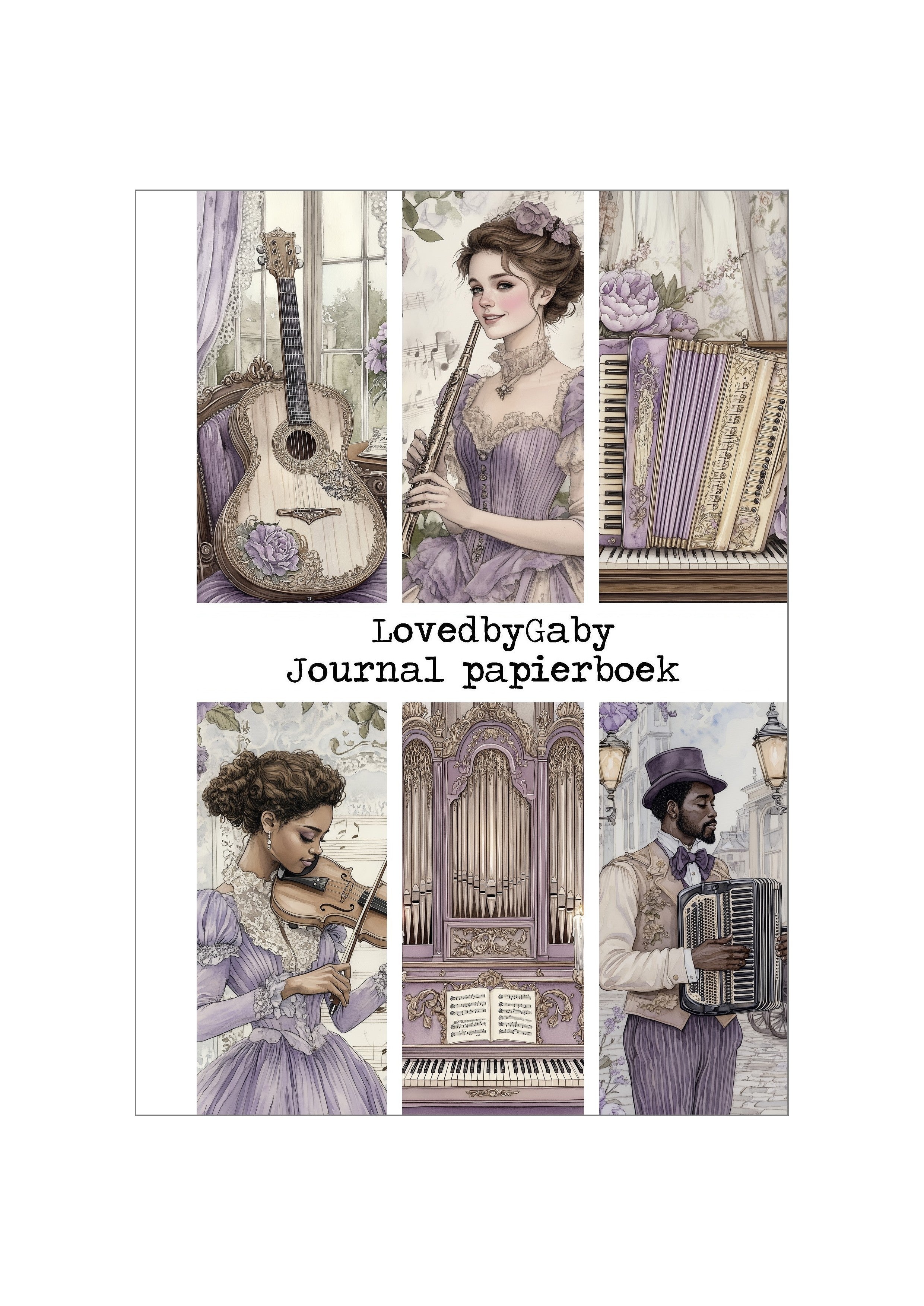 LovedbyGaby A5 journalpapier boek Music