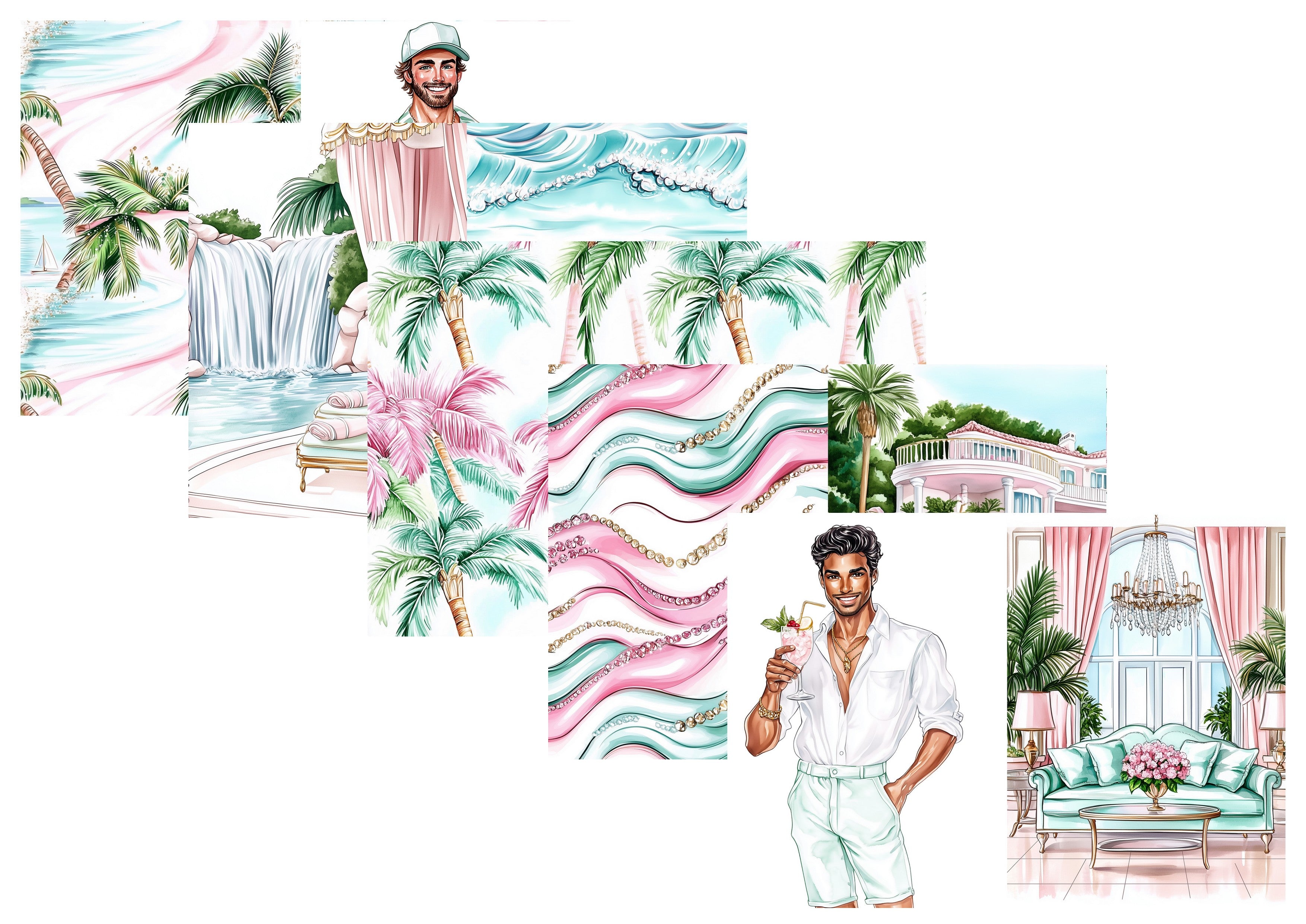 LovedbyGaby journalpapier set Summer Chic