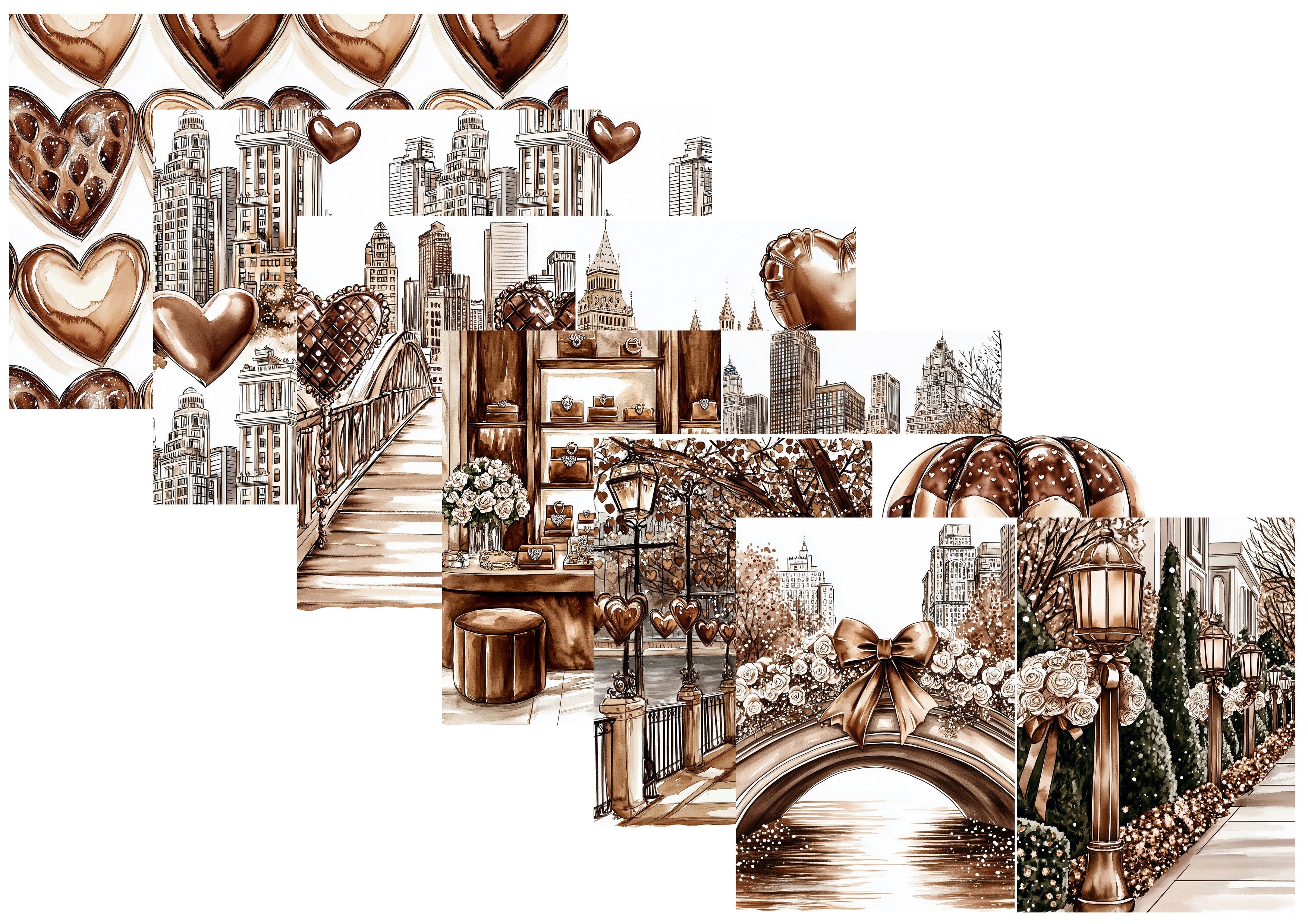 LovedbyGaby A4 papierset City in love