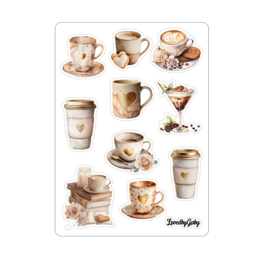 LovedbyGaby stickers Coffeelover
