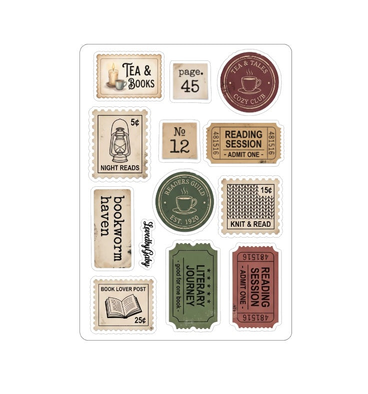 LovedbyGaby stickers Cosy Books