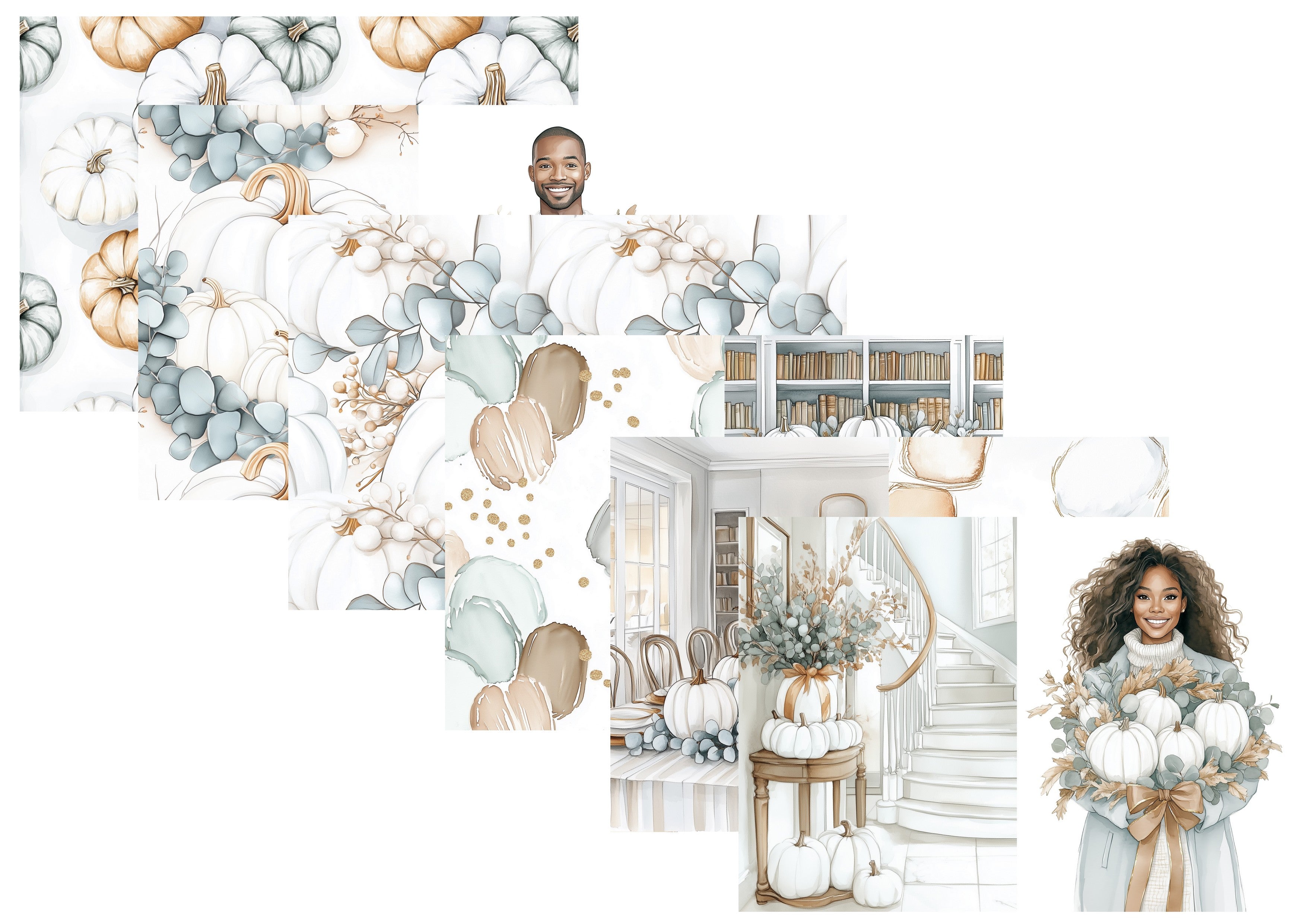LovedbyGaby journalpapier set Elegant Autumn