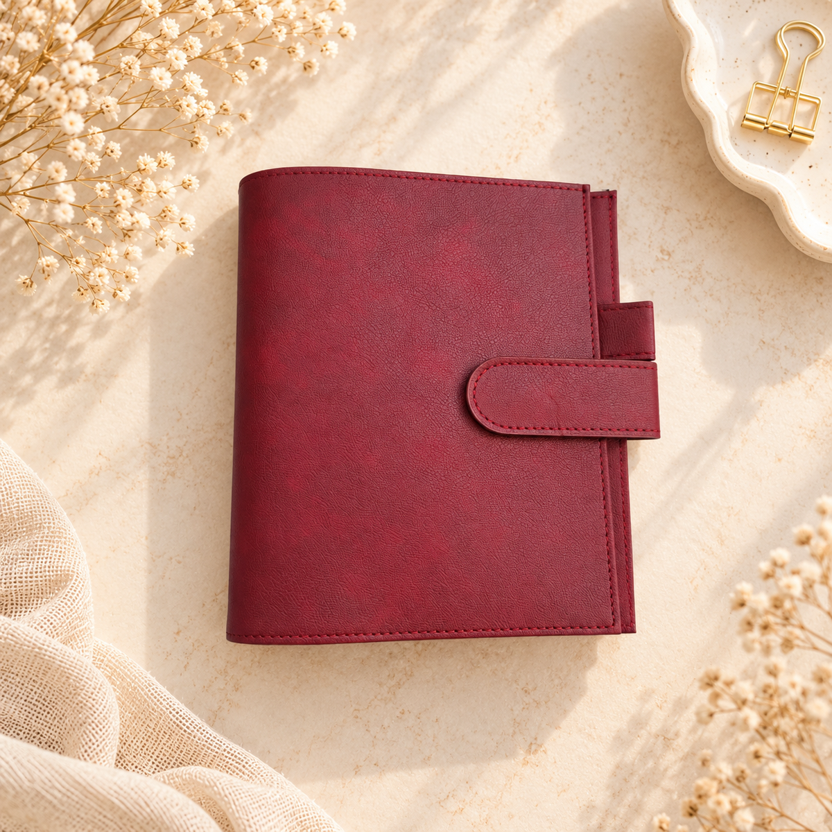 LovedbyGaby A6 planner Bordeaux