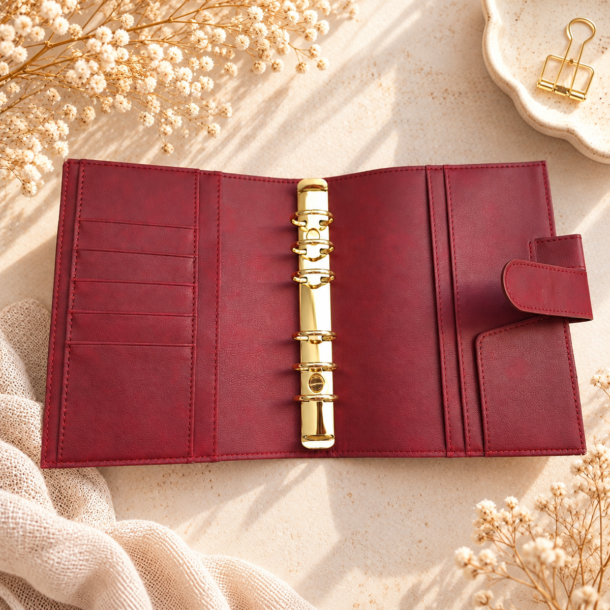 LovedbyGaby A6 planner Bordeaux