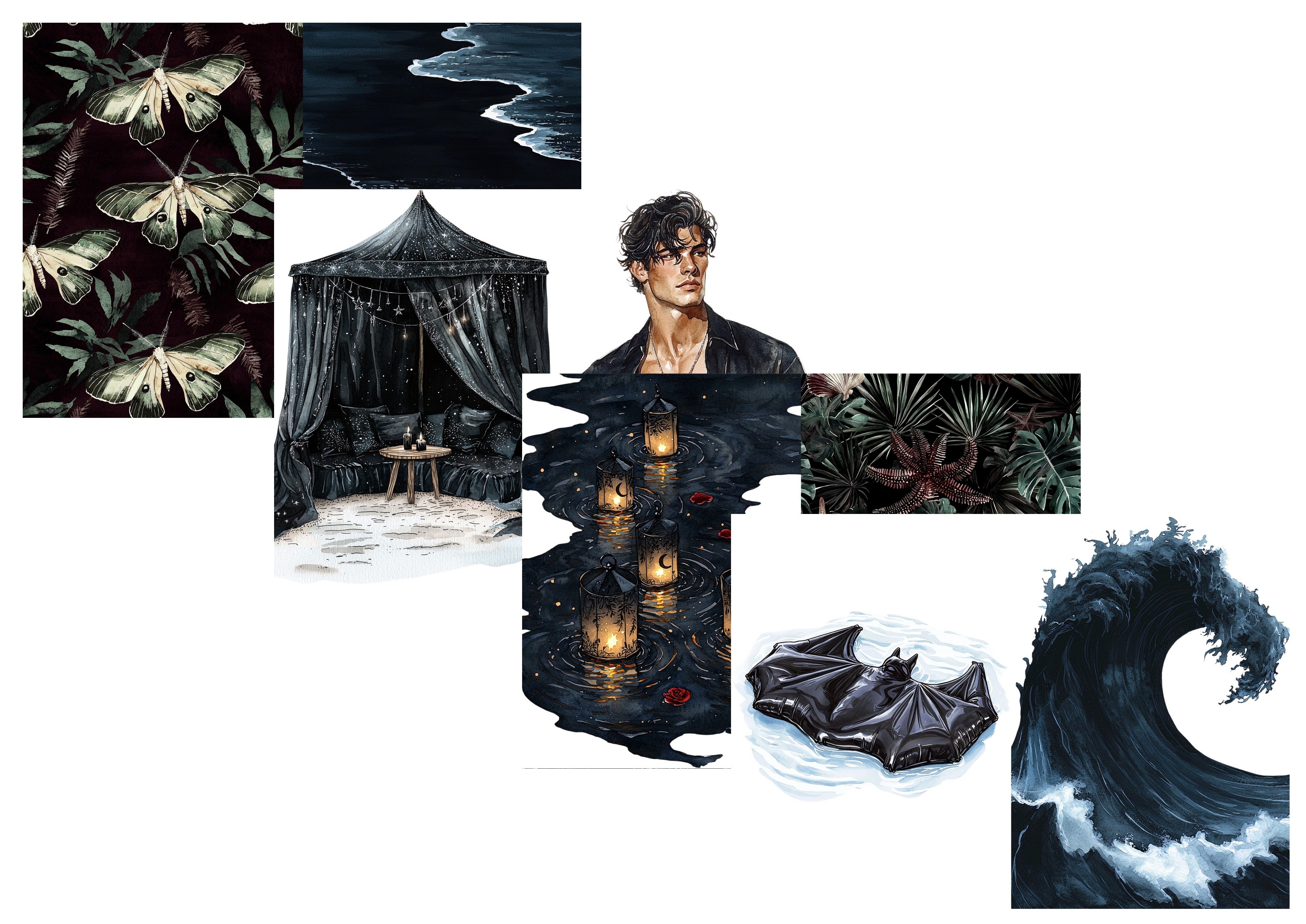 LovedbyGaby A4 journalpapier set Gothic Summer