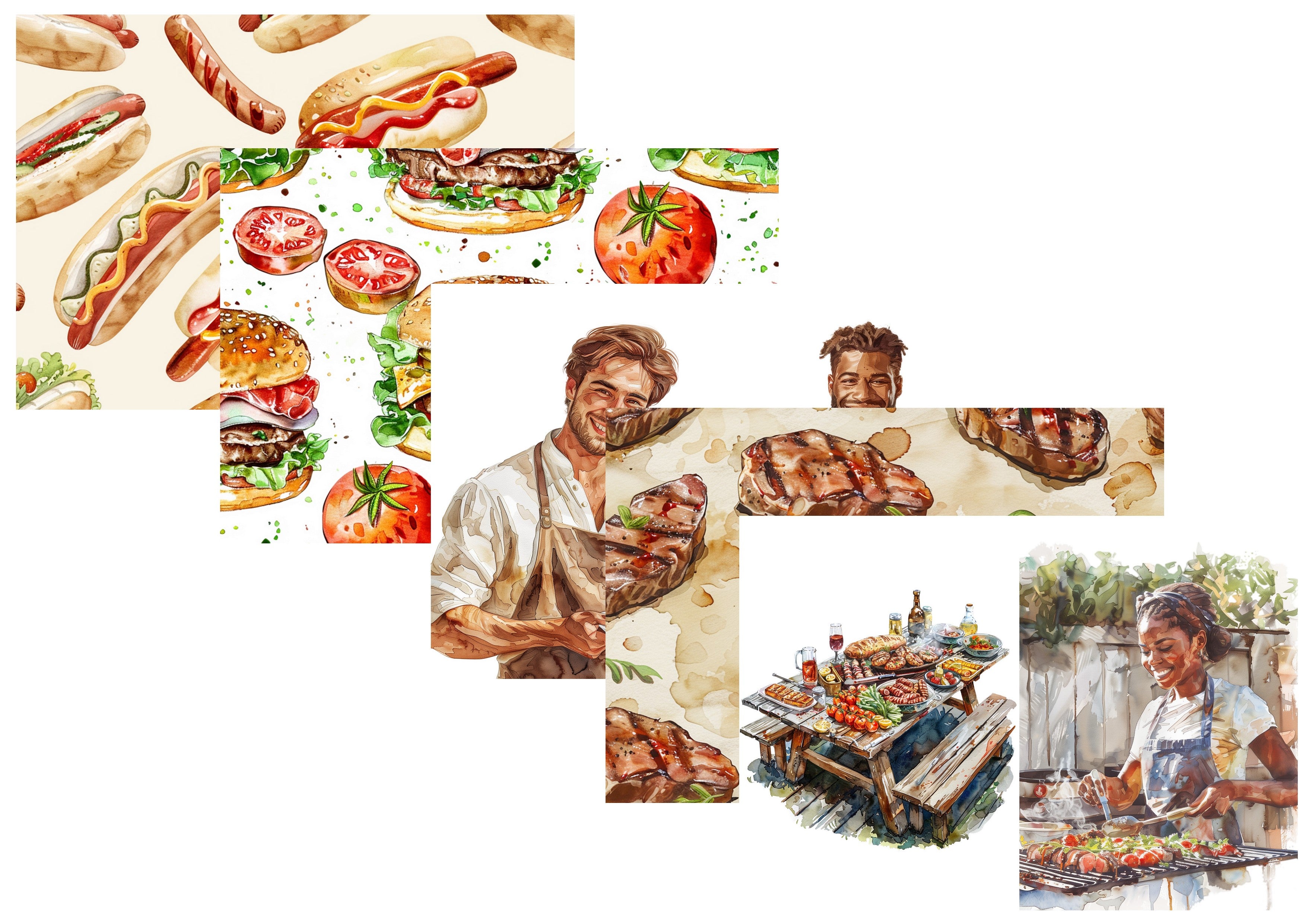 LovedbyGaby A4 journalpapier set Barbecue