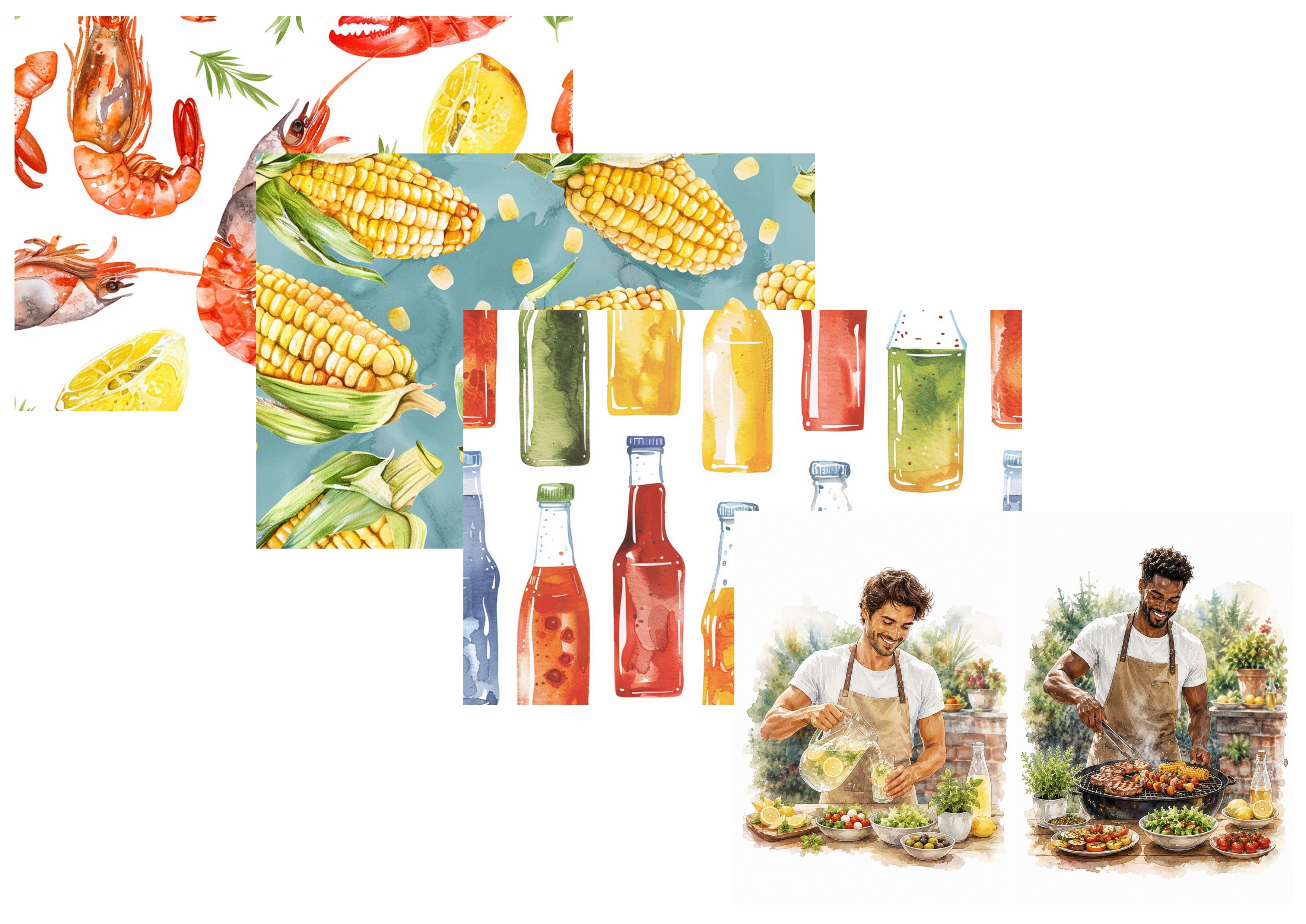 LovedbyGaby A4 journalpapier set Barbecue