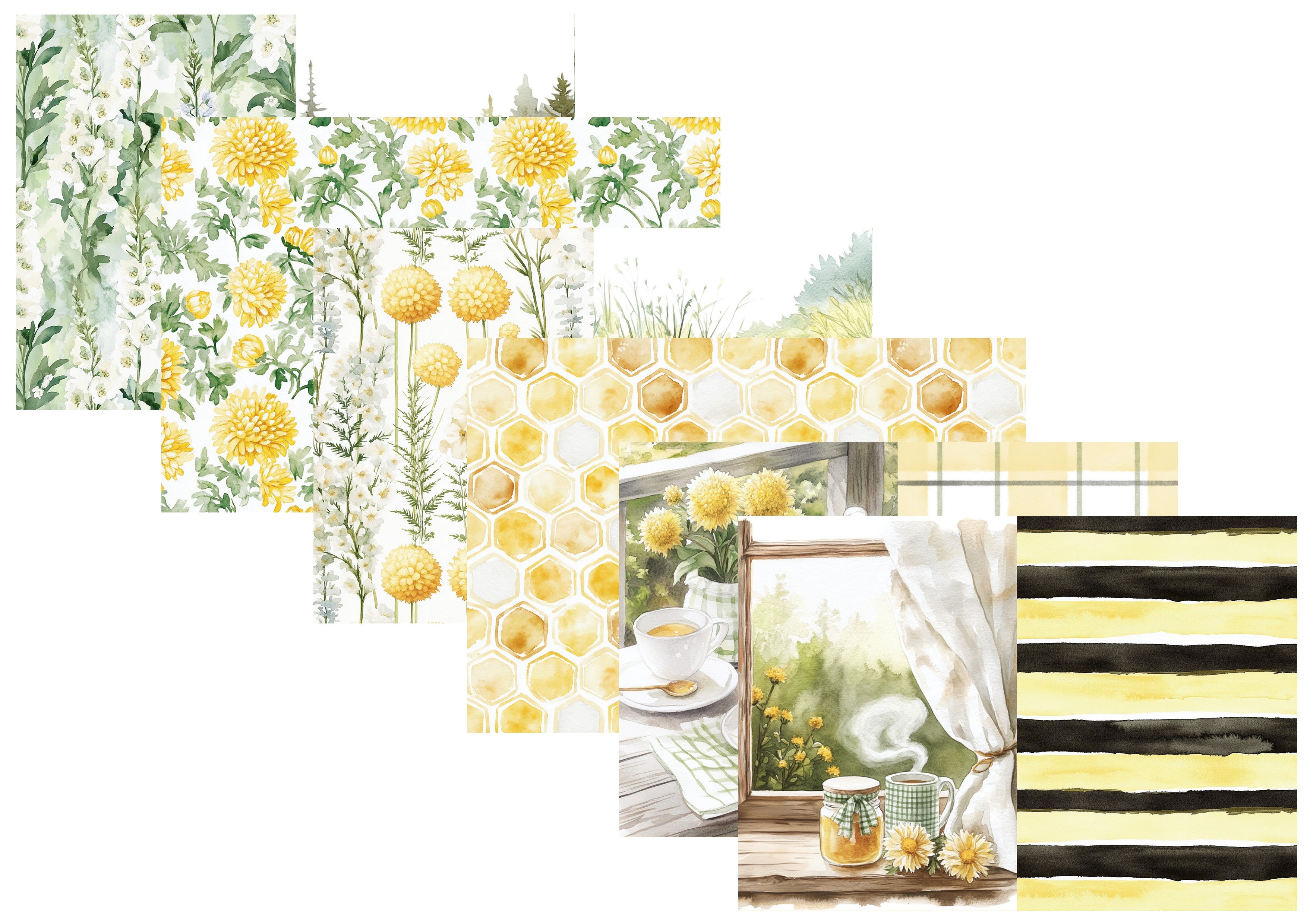 LovedbyGaby A4 journalpapier set Honey Garden