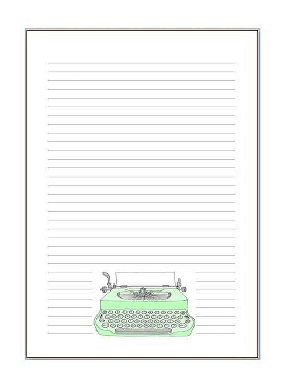 Notepads or inserts "typewriter"