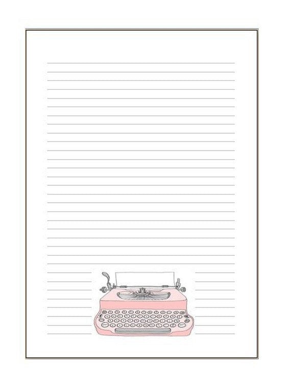 Notepads or inserts "typewriter"