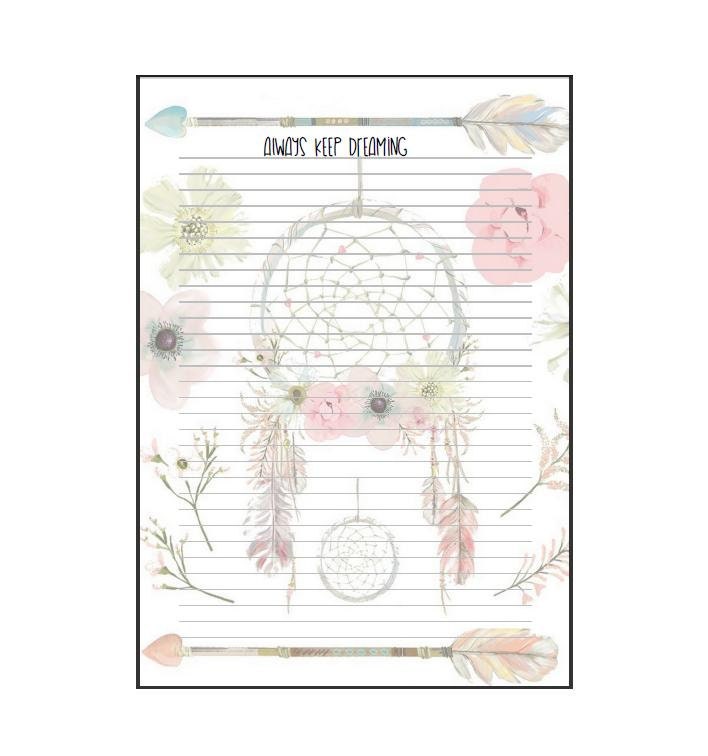 Dreamcathers notepad or inserts