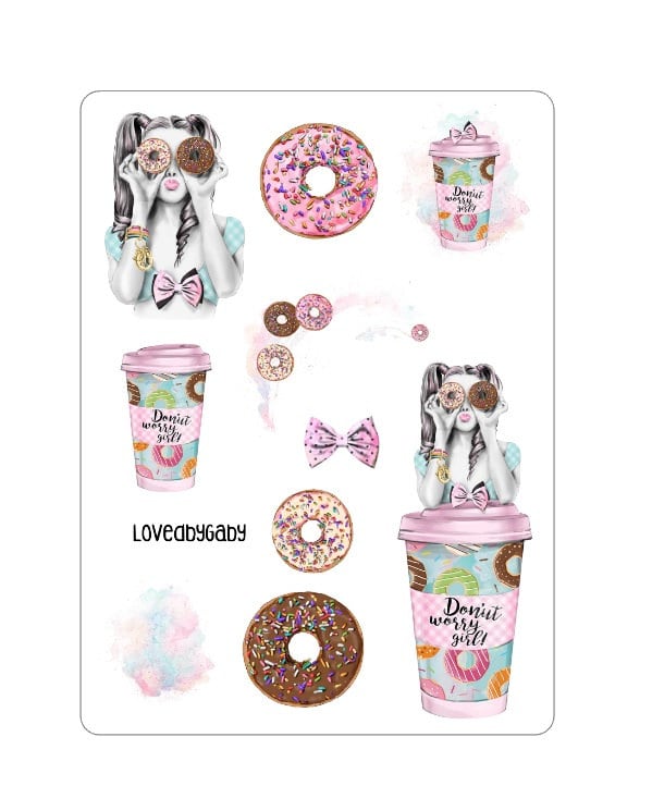 LovedbyGaby stickers "donuts"