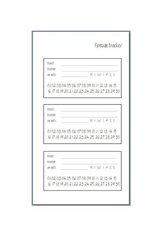 Episodes tracker