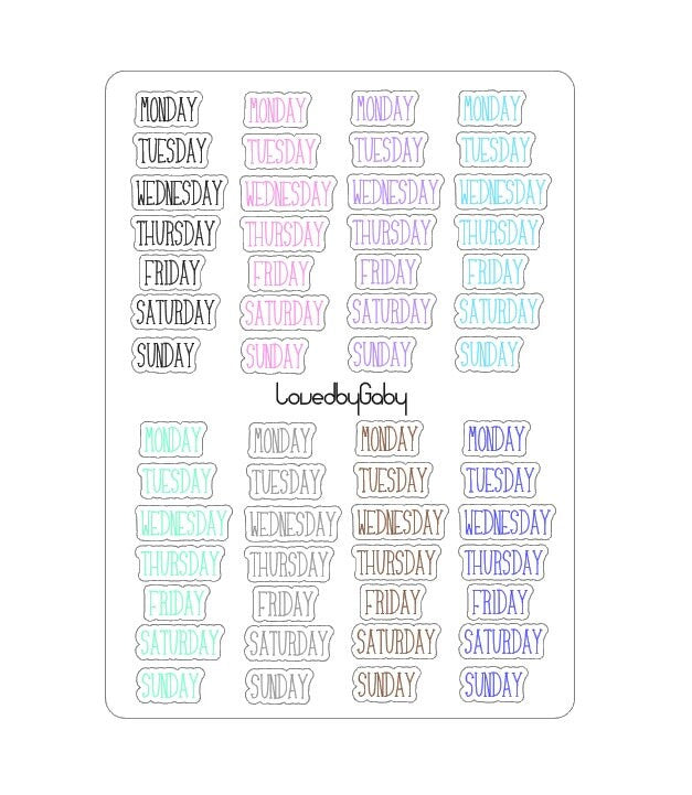 LovedbyGaby stickers weeks/months