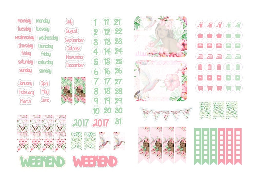 A5 deco date stickers for the classic inserts 3