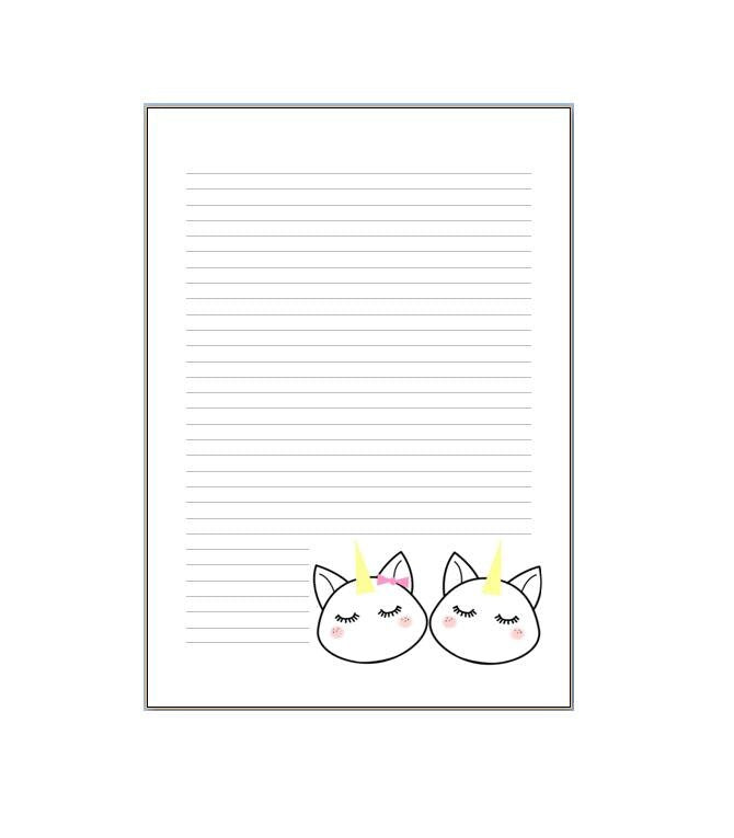 Unicorns notepad or inserts