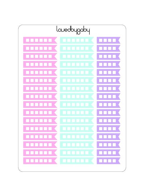 LovedbyGaby stickers "checkboxes"
