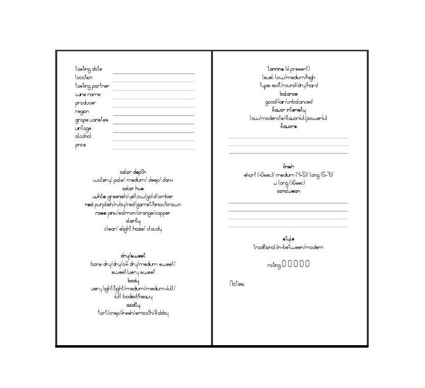 TN regular notebook "wine"