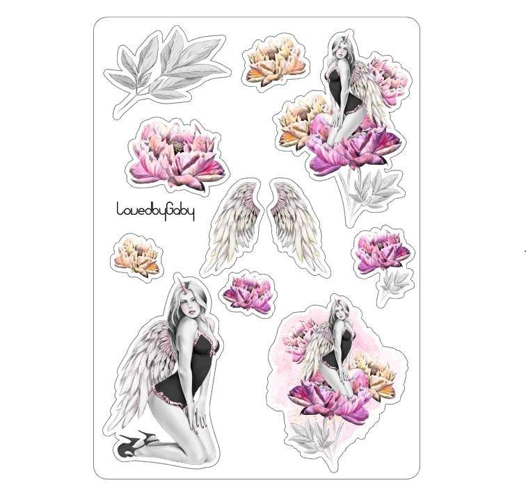 LovedbyGaby stickers unicorngirl