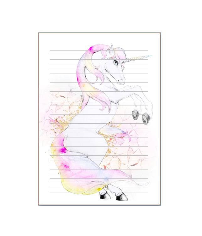A5 notepads unicorn, anchor, macaron, spring and Tahiti